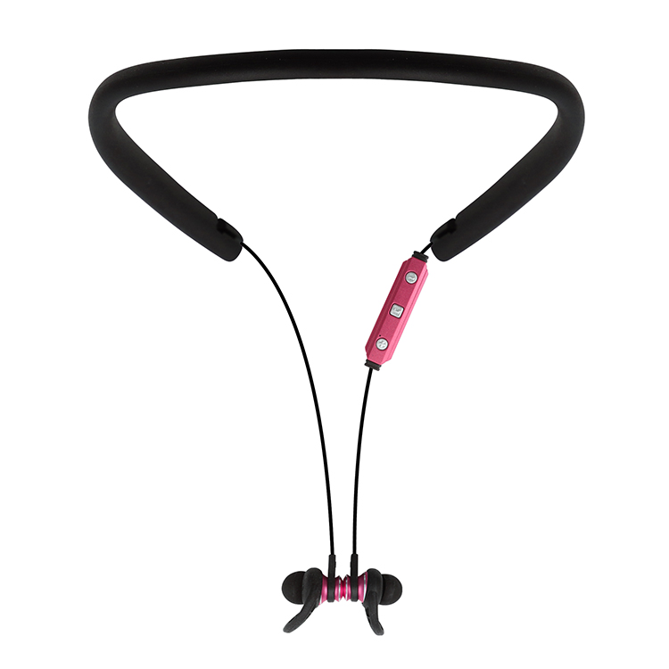 Slim Sports Over the Neck Wireless Bluetooth Stereo Headset STN-781 (Pink)